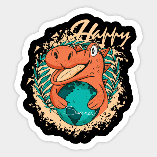 Daddysaurus Papasaurus Sticker